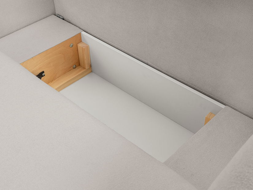 Rohová sedací souprava Onyx (světle šedá) (L)