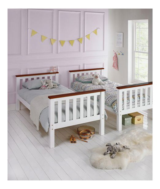 Patrová postel 90 cm Rowan (s roštem)