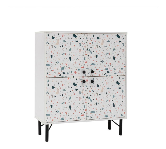 Skříňka Maluxe (vícebarevná bledá)