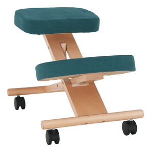 Kancelářské křeslo Faith (buk + modrá