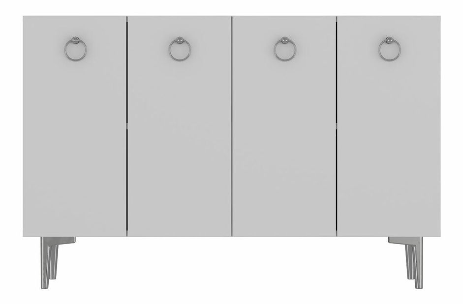 Skříňka Efia (bílá + zlatá)