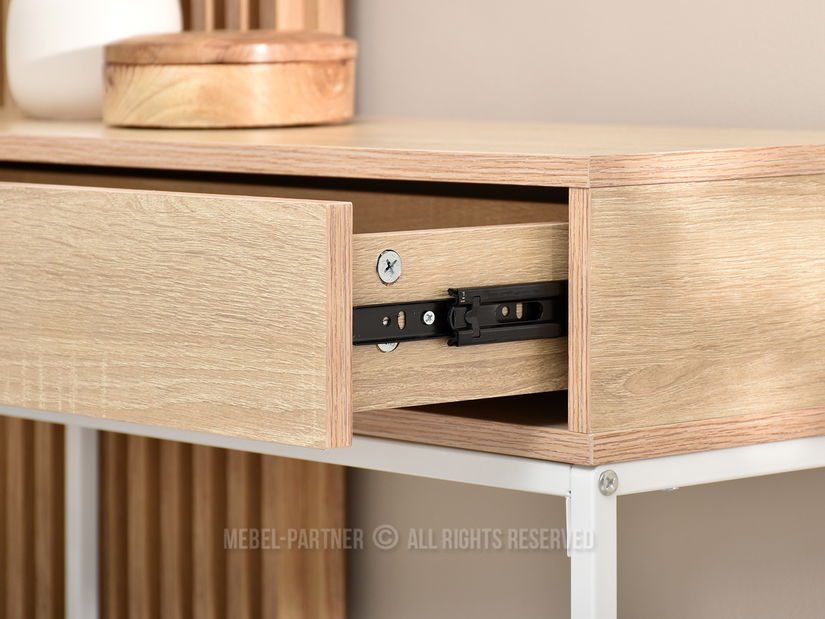 Konzolový stolek Norma M (sonoma + bílá)