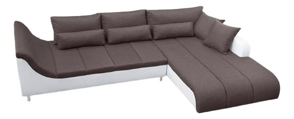 Rohová sedací souprava Amber (hnědá) (P)