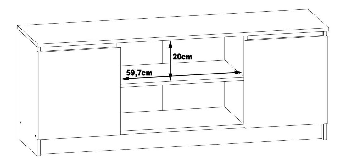 TV stolek Dariel (wenge)