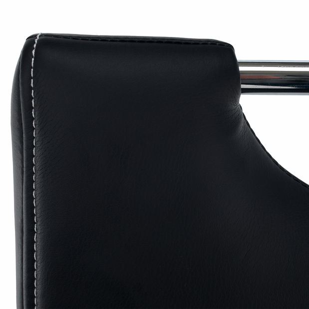 Jídelní židle Abalia New (černá + chrom)