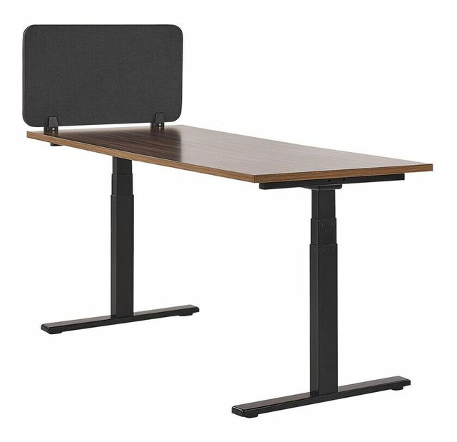 Přepážka na pracovní stůl 160x40 cm Whitley (tmavě šedá)