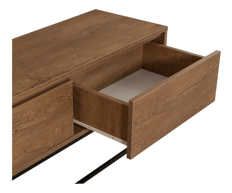 Sada nábytku do obývacího pokoje Laxi 23 (ořech + černá)