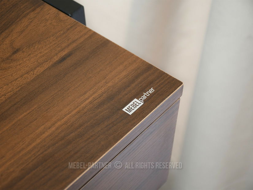 PC stolek Norsinimo (ořech + černá)