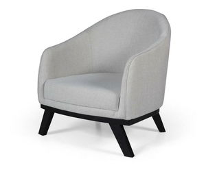 Křeslo Leanardi (světle šedá + černá)