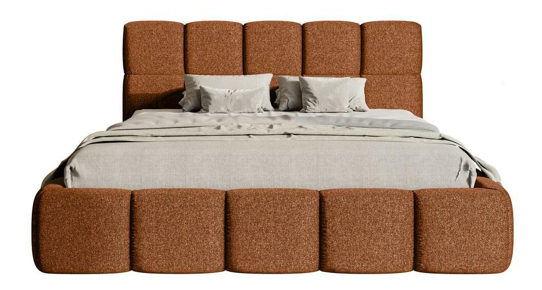 Manželská postel 180 cm Cirsten (s roštem) (měděná)