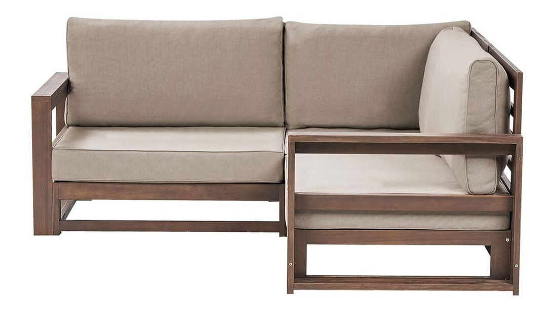 Zahradní pohovka Timza (tmavé akáciové dřevo)