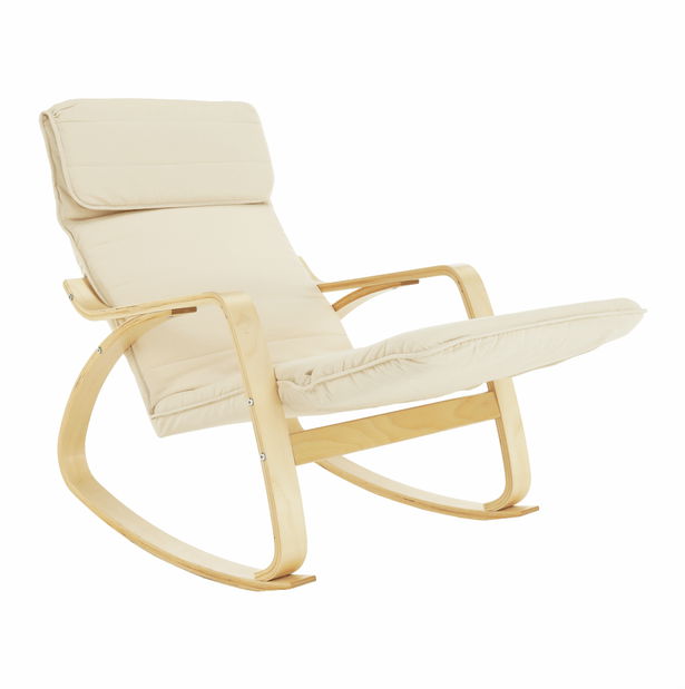 Houpací křeslo Runde (krémová) *výprodej