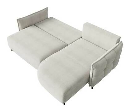 Rohová sedačka Evorde (šedá) (s úl. prostorem) (P)