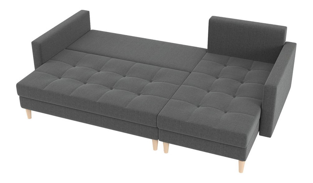 Rohová sedací souprava Divas (P) (šedá)