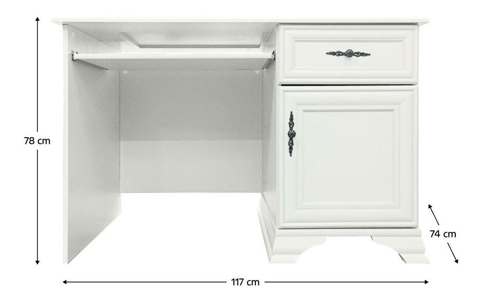 PC stolek Kuito BIU1D1S (alpská bílá)