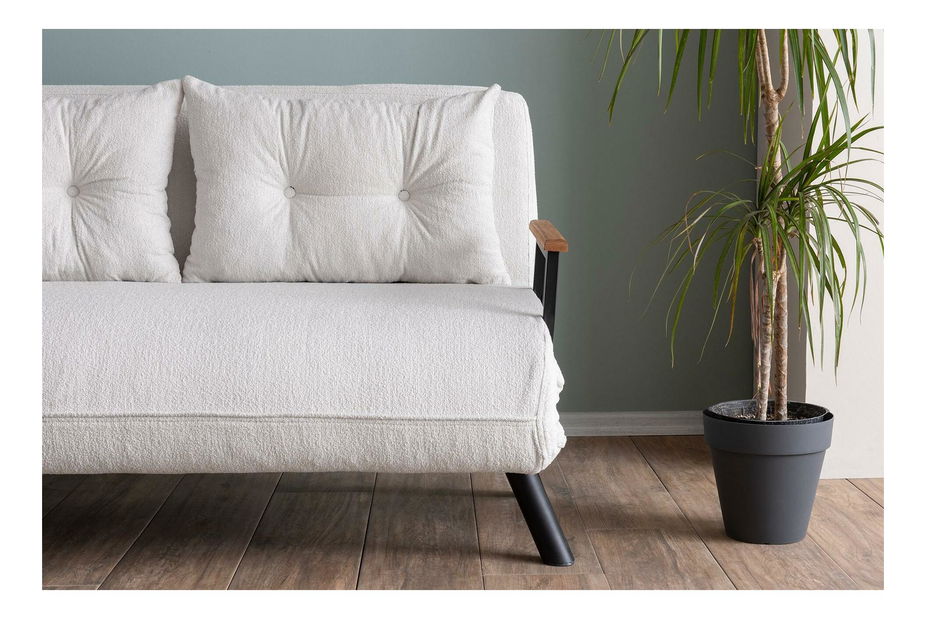 Pohovka futon Sandy (bílá)