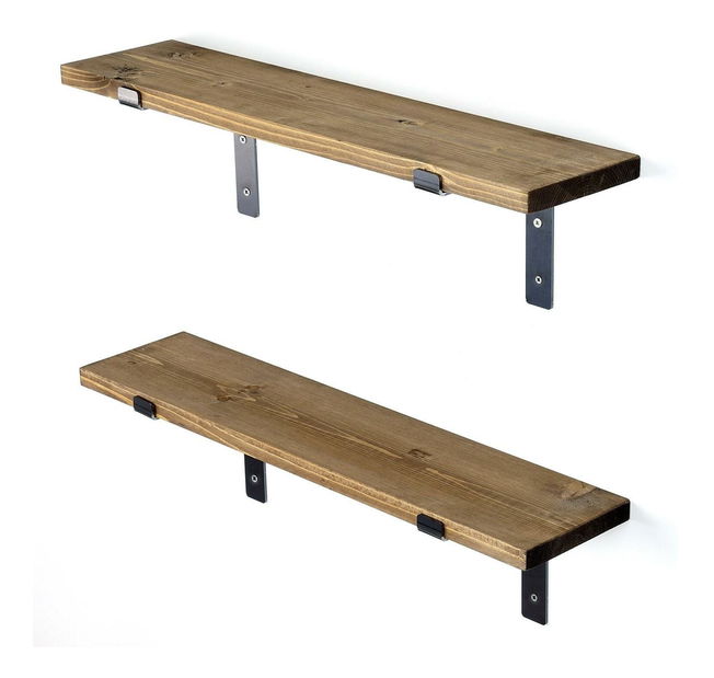 Set 2ks. polic Dupone 4 (ořech + černá)