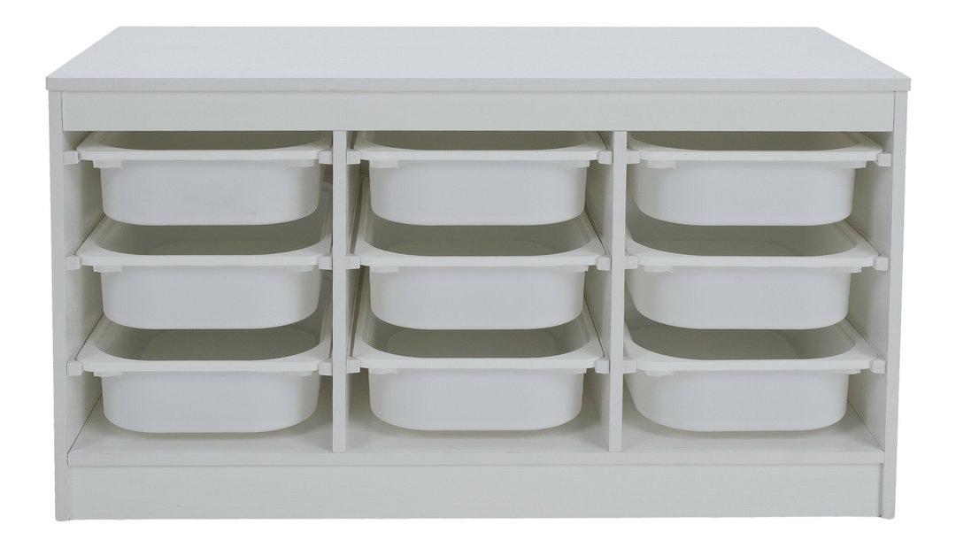 Organizér s úložnými boxy Trima (bílá)