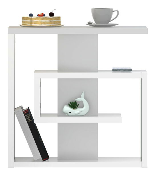 Příruční stolek Vanda (bílá)