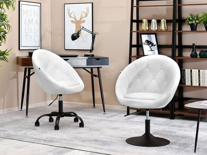 Křeslo Lush 4 (bílá + černá)