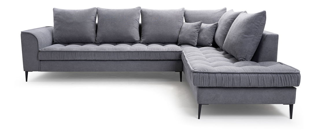Rohová sedací souprava Lunara (šedá) (P)