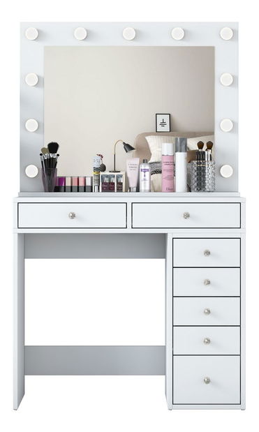 Toaletní stolek Blake 115 (bílá)