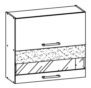 Horní kuchyňská skříňka Modesta MD9 G80W