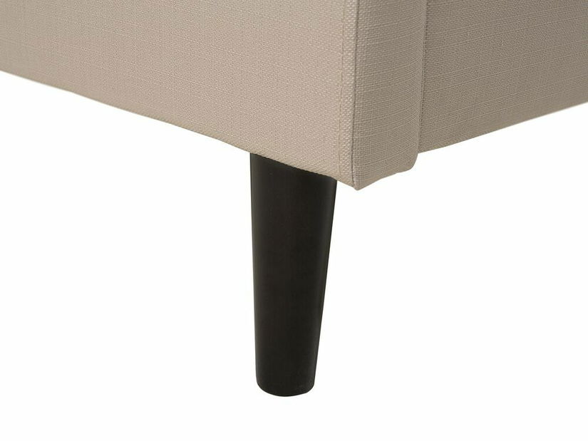 Manželská postel 180 cm COLLETTE (s roštem) (béžová)