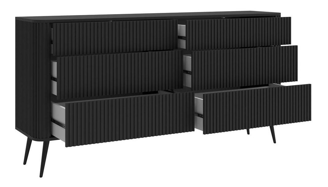 Komoda Oglio O2 (černá)