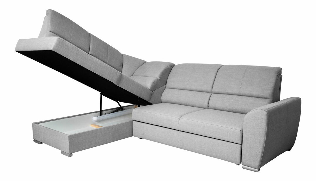 Rohová sedačka Elwood (světlohnědá) (L)