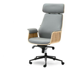 Křeslo Lionel (dub šedý + černá)