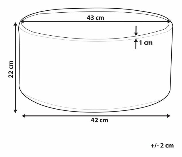 Květináč ⌀ 43 cm Valty (bílá)