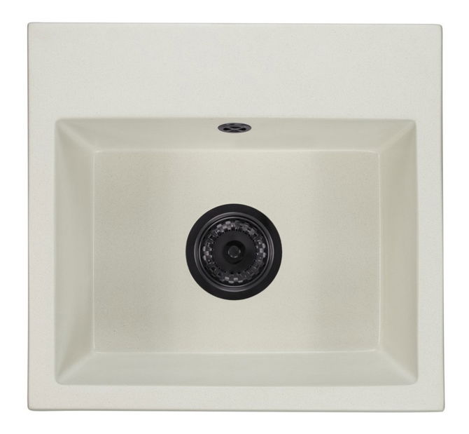 Kuchyňský dřez Donius (bílá) (se 3 otvory pro baterii)