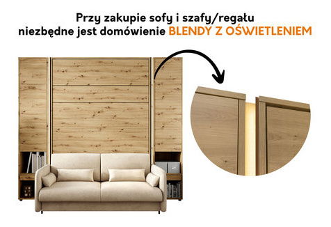 Regál Biografie BC-30 (bílá + dub artisan)