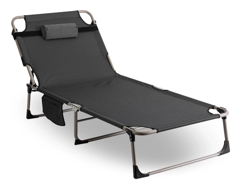 Zahradní lehátko Venden (šedá)