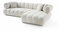 Rohová sedačka Petronel (bílá) (P)