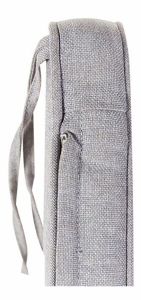 Zahradní lavička Sefu (mahagonové dřevo + šedá) (s úl. prostorem))