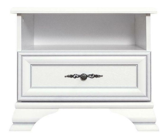 Noční stolek Kuito KOM1S (alpská bílá)