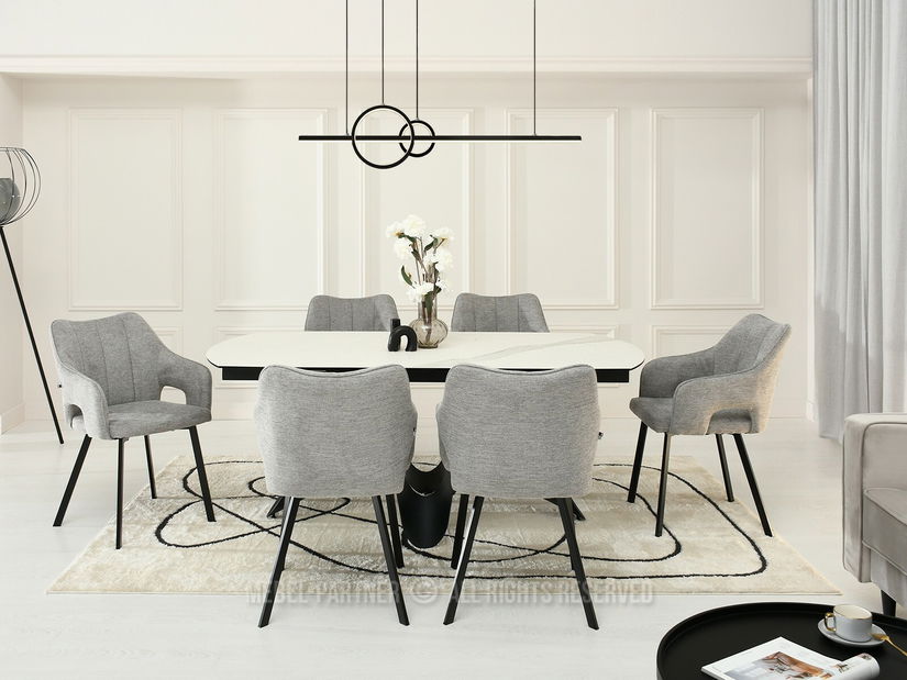 Židle Carl (šedá + černá)