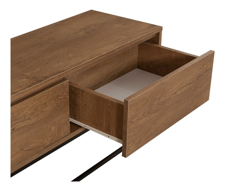 Souprava nábytku do obývacího pokoje Laxi 20 (ořech + černá)