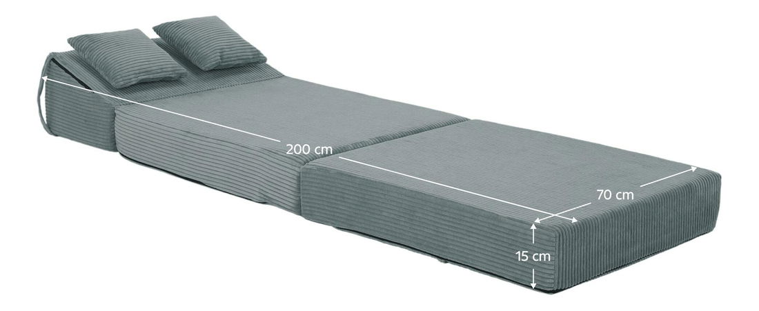 Rozkládací křeslo Plantearan (mentol)