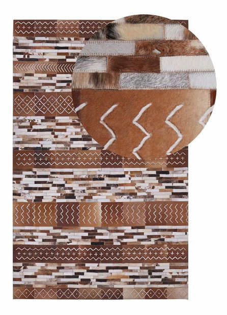 Koberec 140 x 200 cm HARUL (hnědá)