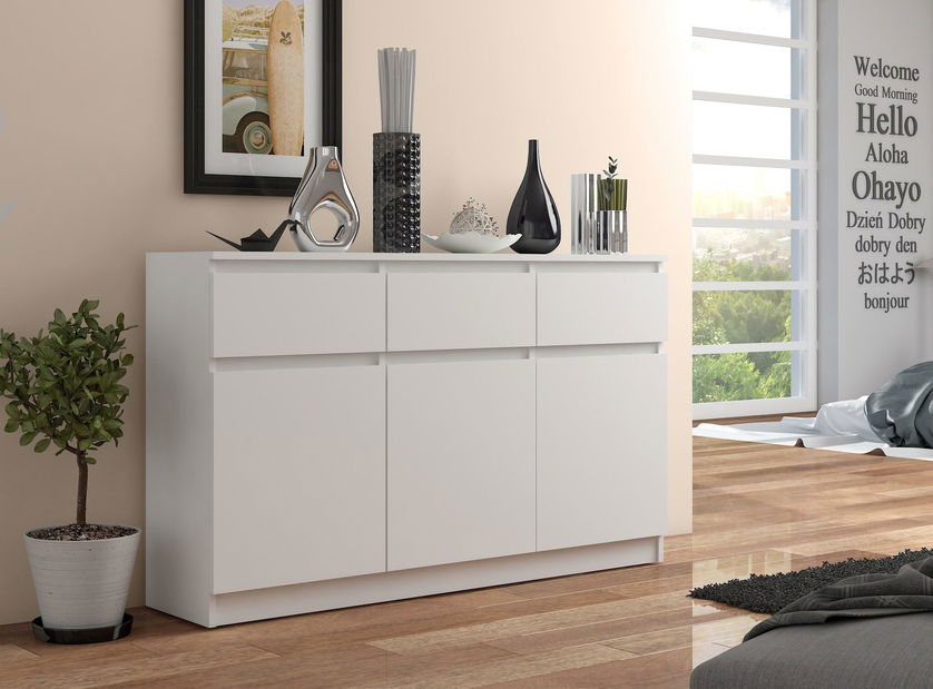 Komoda Keanu VI (bílá)