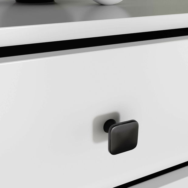 Komoda Morientes (bílá + černá)