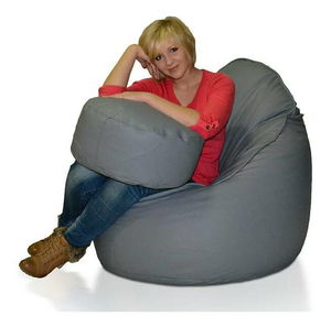 Sedací vak s taburetkou Cocco XXXL (šedá)