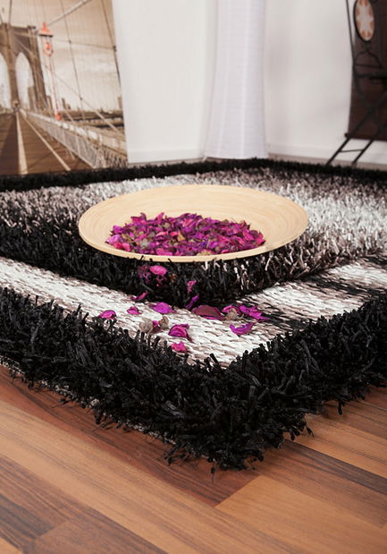 Ručně tkaný koberec Sepia 100 Black