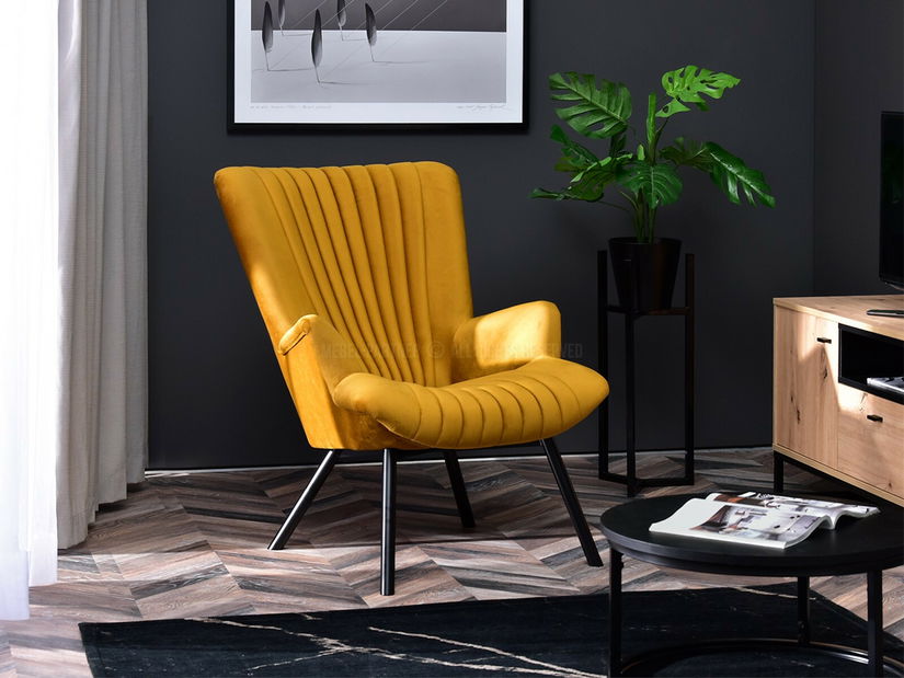 Designové křeslo Lanzaris (zlatá)