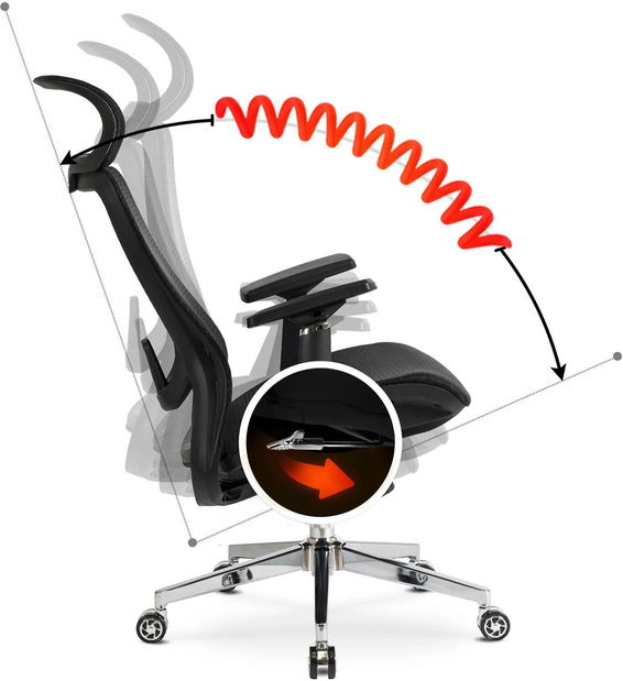 Kancelářské křeslo Legion (černá)