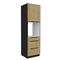 Potravinová kuchyňská skříňka na troubu Carminia 60 DPS-210 3S1F PREMIUM BOX (dub cremona + černá)