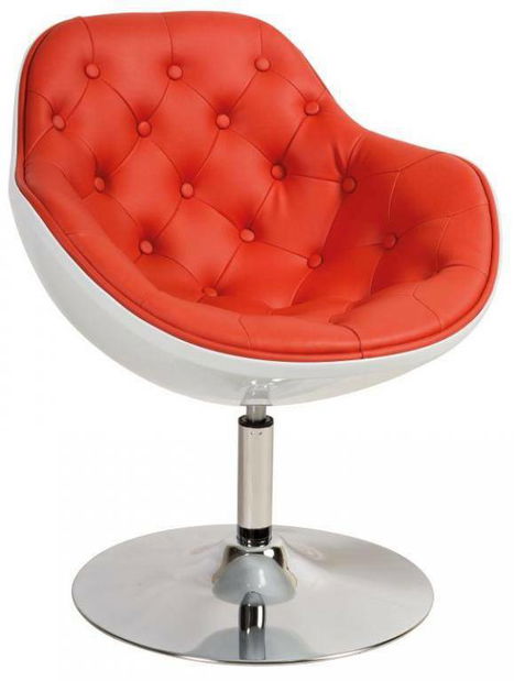 Barová židle B-311 bílá + červená